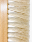 Preview: Schrankbesen 140 cm lackiert / Ziegenhaar weiß
